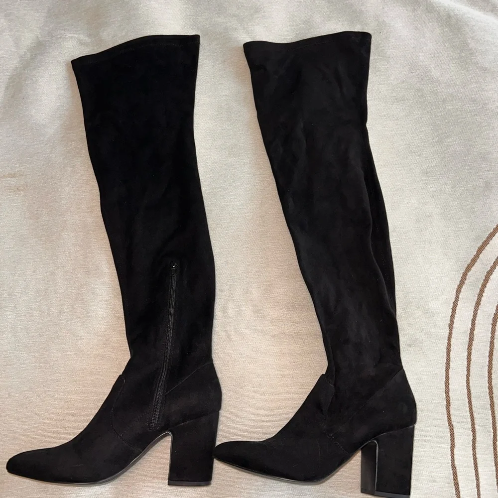 Steve Madden Black Over the Knee Boots